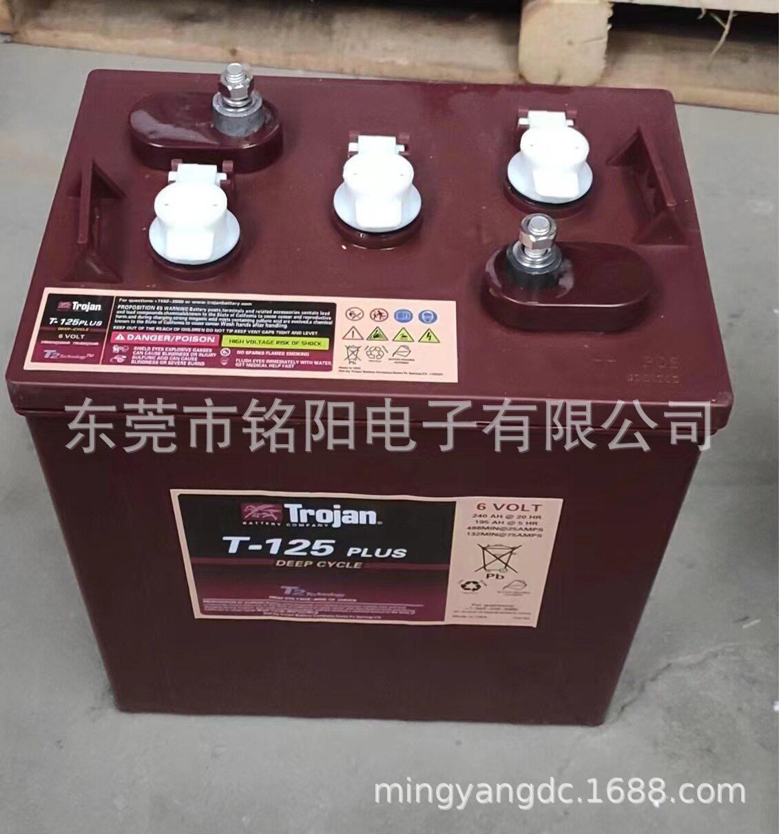 进口邱健蓄电池T-105T-125T-145T-875T-1275 6V240AH升降车L16P