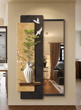 隐藏拉式全身镜暗画藏穿式客厅推隐形衣镜装饰可关PDD10176闭壁挂