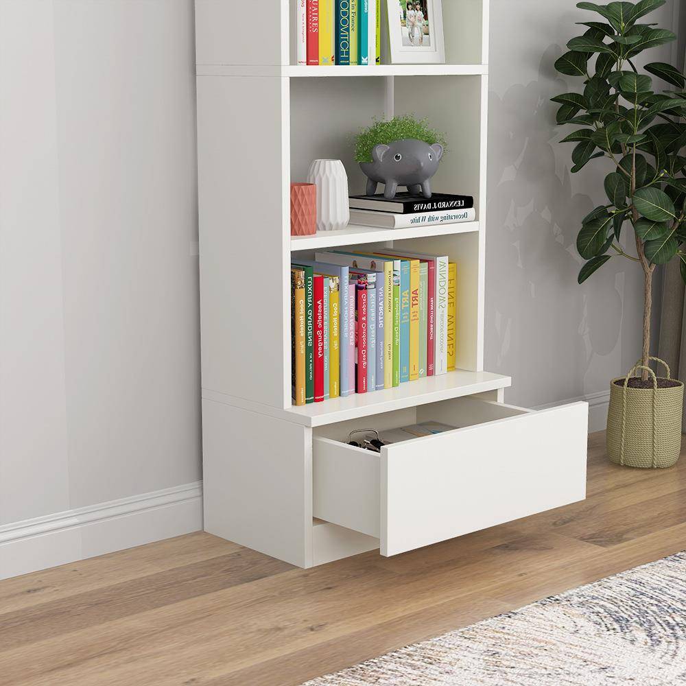 用地书架多生层储物柜客厅角落靠墙置物架学家简落易书台式柜收纳