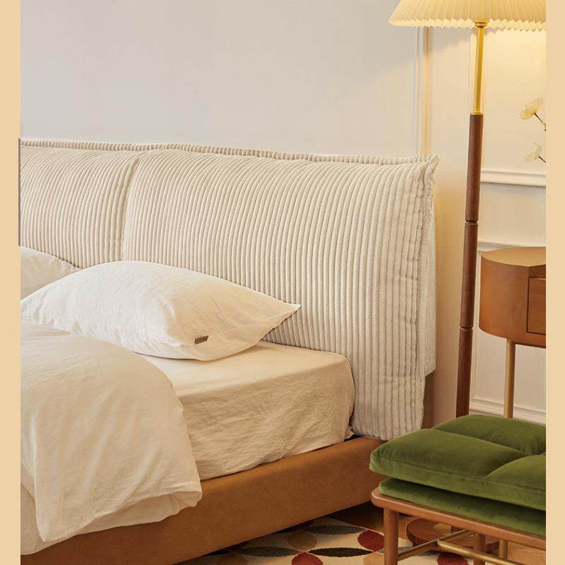 A6L床靠头垫科技布灯F76M986J芯绒靠大背双人榻米无床头软包卧室