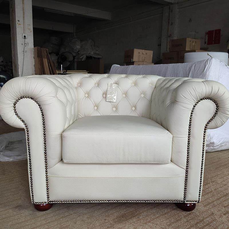 后现代别墅小户型客发厅皮艺沙轻奢式样板房美沙酒发店大欧式沙发