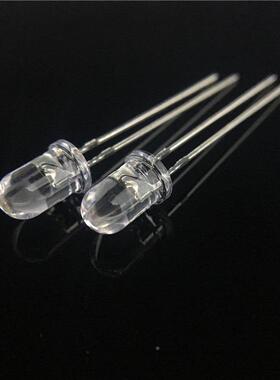 LED灯3WKU80nmn/395m5草帽紫光珠验钞灯F3毫米圆头UV紫色发光二极