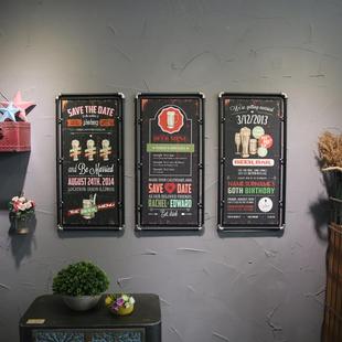 厂家酒直销复古创意铁装 艺水画管木板吧网DUA咖餐厅墙壁挂件壁挂