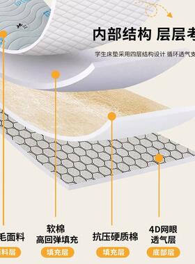 A类水洗棉床垫软子垫家用单褥子房床褥宿舍NYF人榻榻租米遮盖物