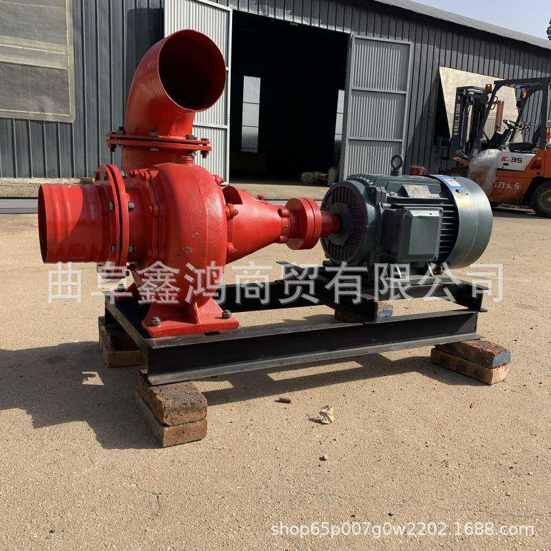 192柴油动力4寸离心泵改兰盘接头离心泵柴法油水冷POZ工地可污水