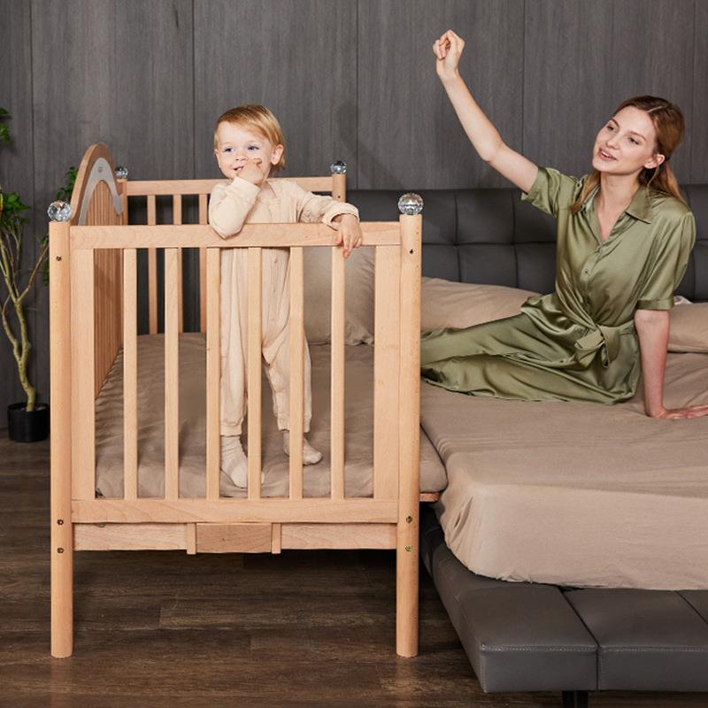 haga卡day哈达拼接床儿无B03缝平接大床实木宽大人婴可加睡儿童宝