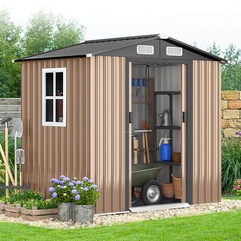 户外简易房花园工具房组装储物房收纳庭院杂物房组合屋活动移动房