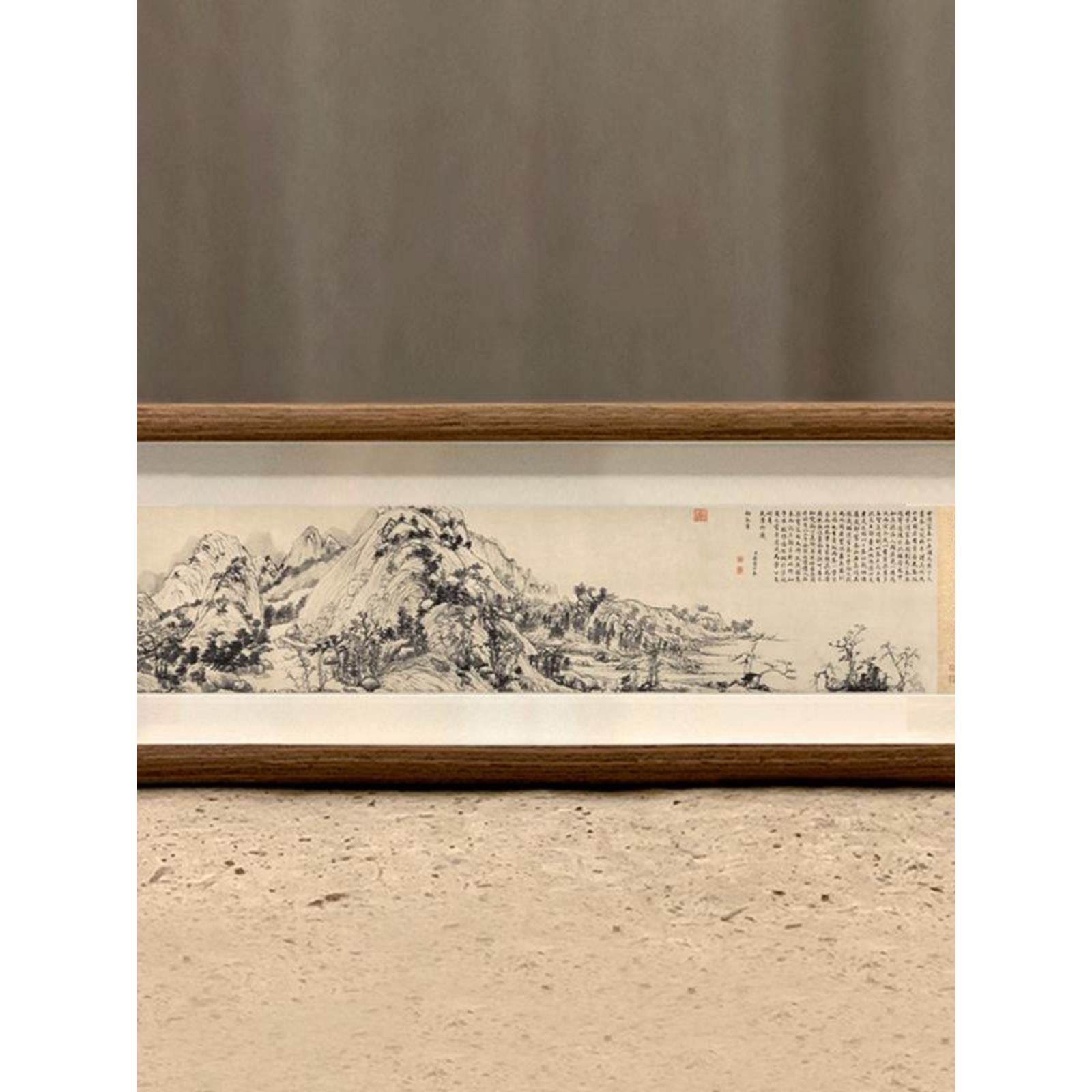 富春山居图画字画摆台画挂画办公室装饰国画横幅山水画禅意礼物