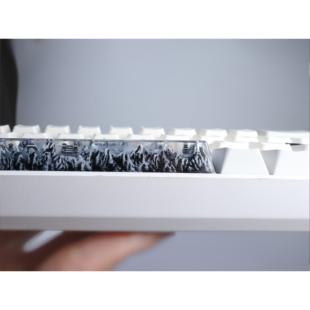 机械键盘个性山水水墨树脂空格滴胶键帽男生生日礼物