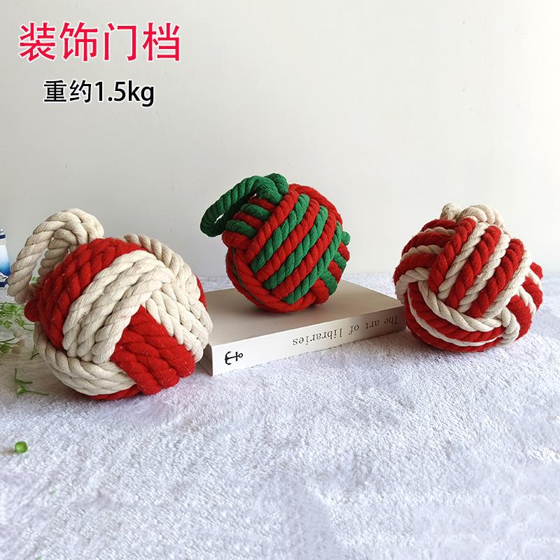 地中海圆方形挡风门挡门阻防撞球创意饭厅酒吧装饰家用棉麻球门挡