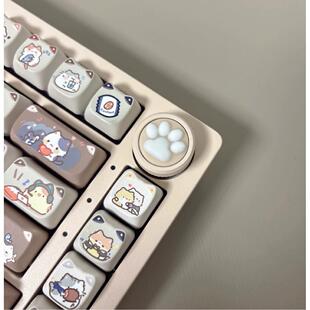 hi75专用 Hi75 立体定制不退不换 k81通用猫爪旋钮硬 Hi75c
