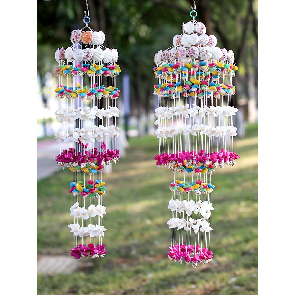 新款贝壳风铃日式创意风铃挂饰男女生日礼物卧室客厅房间装饰门饰