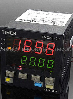 TMCON泰镁克TMC5B-2P数显多功能双设定时间继电器循环定时器
