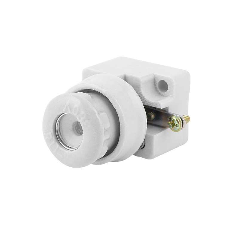 上海金山 螺旋式熔断器 陶瓷保险丝座 RL1-15 60 100 200 全铜件