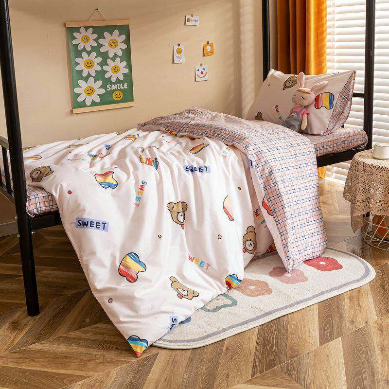 清新褥靓学生宿BWV舍六丽件单人床被套装床上用套品床单被套枕芯