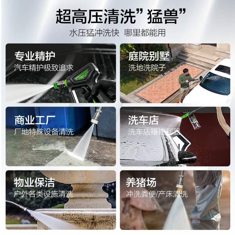 功绿田R2R9PO220V3200W绿霸洗商用大率虎啸工业洗车AWP机高压清机