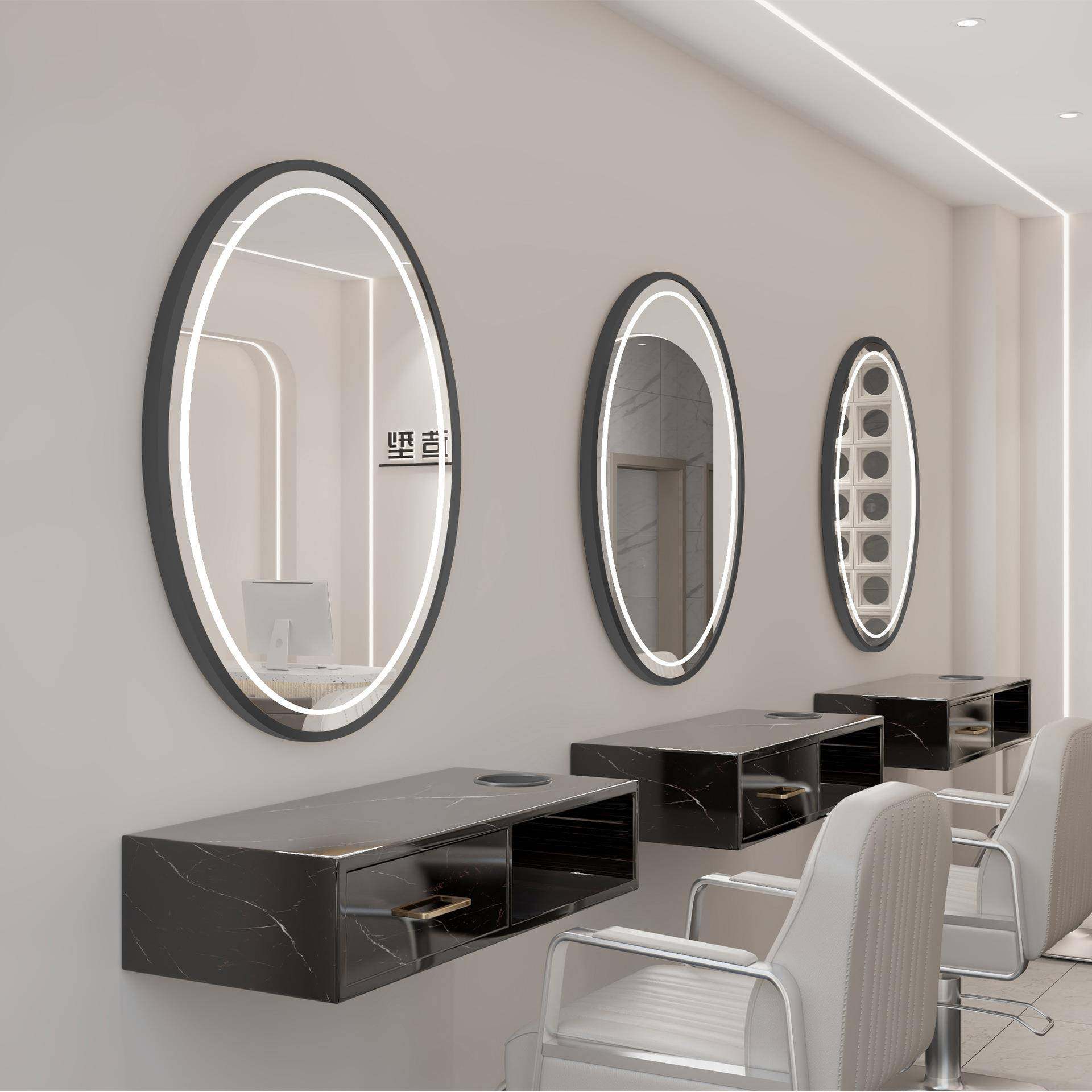 网红柜985潮店壁带挂镜发廊LED镜台美颜灯镜一体台理发店烫染区,商业/办公家具,理发镜台,淘宝优惠券,粉丝福利购,淘宝优惠卷