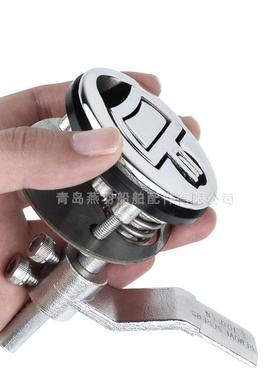 DRFX地环簧板锁圆形地板扣甲舱盖弹锁扣船板用五金配件游快艇房车