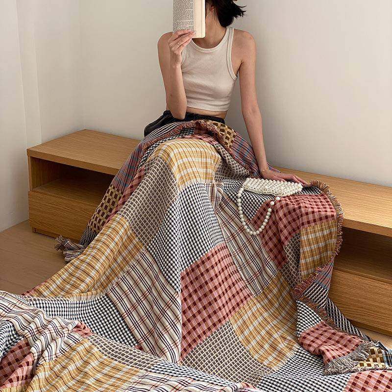 全棉纱布毯子午睡办公披肩毯发纯棉室成毛人MY沙盖毯旅行毯小毯浴,床上用品,休闲毯/毛毯/绒毯,淘宝优惠券,粉丝福利购,淘宝优惠卷