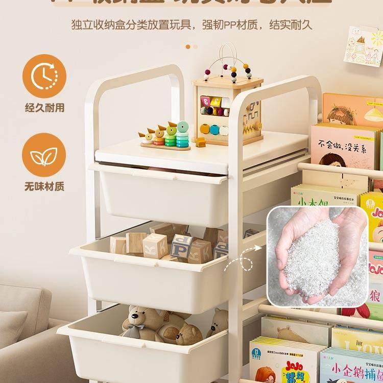 儿书架童幼儿园宝YKS宝易一落地置物架家简用玩具收纳架移动绘本,住宅家具,儿童书柜,淘宝优惠券,粉丝福利购,淘宝优惠卷