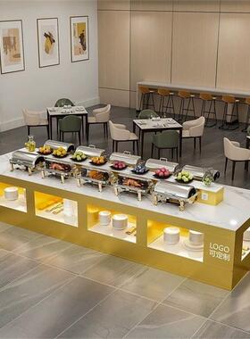 酒食店单位堂自助餐SUX台料台菲台大型调中岛台水果台高档展布示