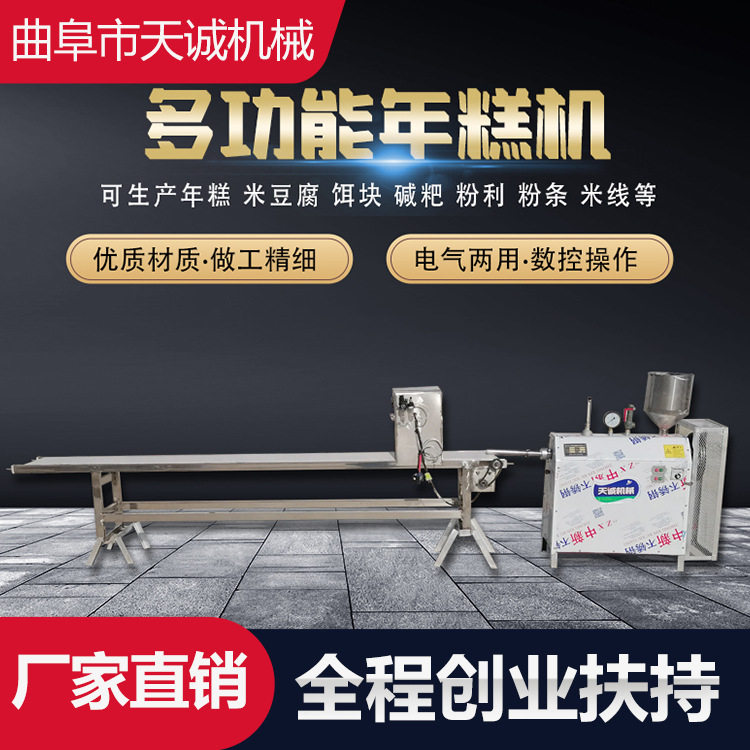 天诚商用不锈钢自熟年糕饵块机