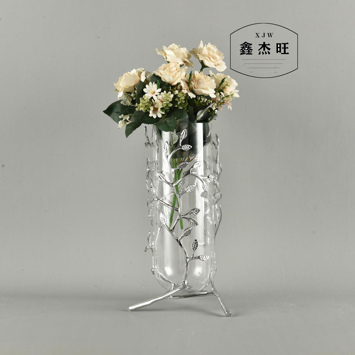 欧居式创意花代瓶摆件客厅插花现简GOV约家电视柜玄关桌面装饰摆