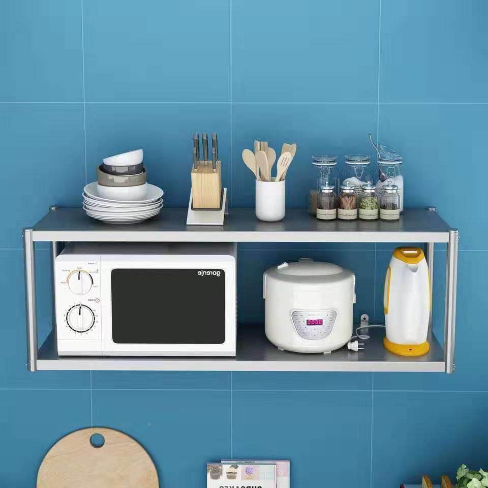 饭厨房壁挂式置物架挂墙架子不无品牌/钢碗储物吊柜店微波炉架锈