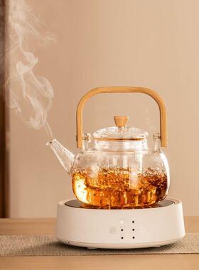 茶电陶炉煮茶器套装家用泡CJO办公室蒸小型煮茶壶玻璃烧水茶壶煮