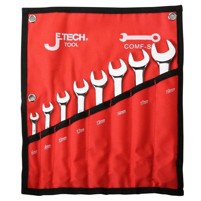 JETECH捷科工具8件11件15件24件镜抛两用扳手套装COMF-S8 S11 S15