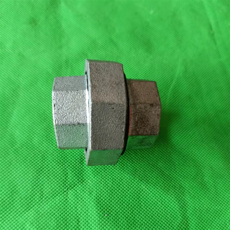 活接头镀锌玛钢铁活结管件水暖螺纹油任接头油壬4分1寸DN15活接头