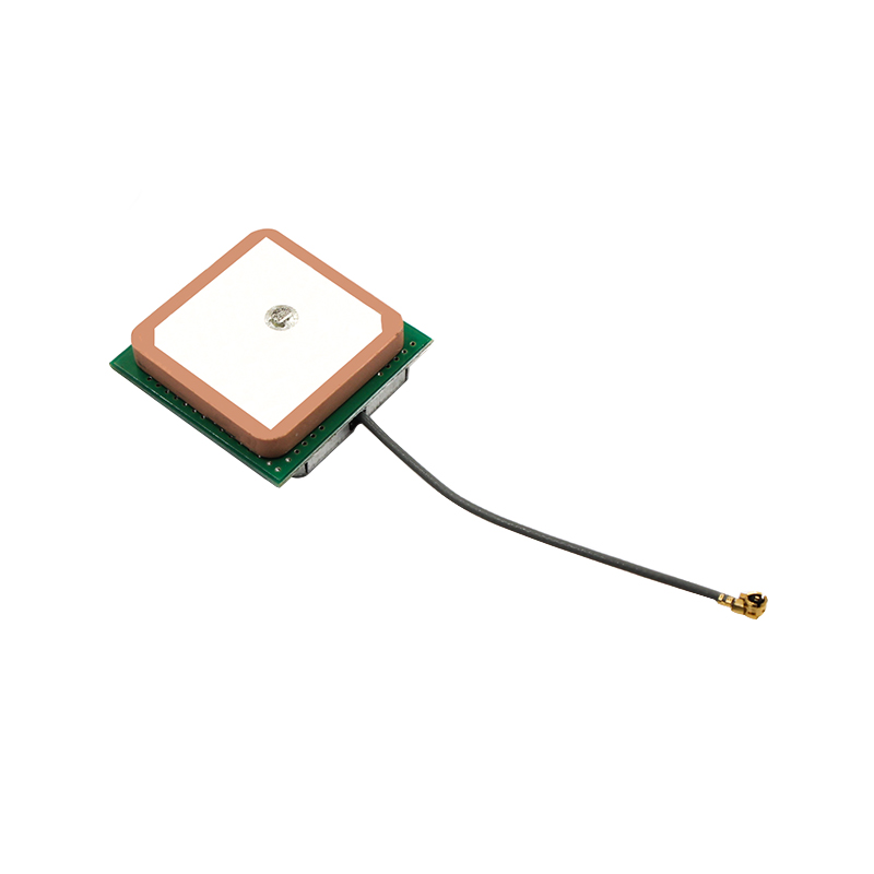 GPS天线 28db高增益5cm线长有源内置陶瓷天线25*25*8mm 25*25