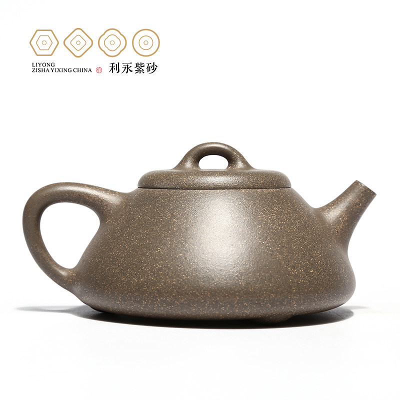 百年利永 紫砂壶宜兴纯全手工原矿F青段泥茶壶阿曼陀室子冶石瓢