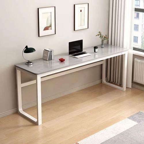 真板书桌长条桌窄条意式吧台桌桌卧室字写桌011靠墙电脑桌休岩闲