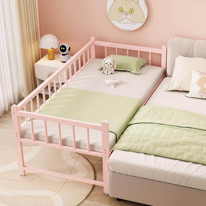 ft儿童铁宽艺拼接带护栏加无衔接10-24大人延边婴儿防缝摔单床人小