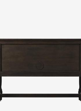 法复式古实木餐边柜客厅边柜收柜酒柜TVU茶纳水柜式美乡村做旧玄