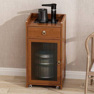 移动小茶几家用柜非台实木茶茶边柜烧水壶一体泡桌茶水茶具置TPL