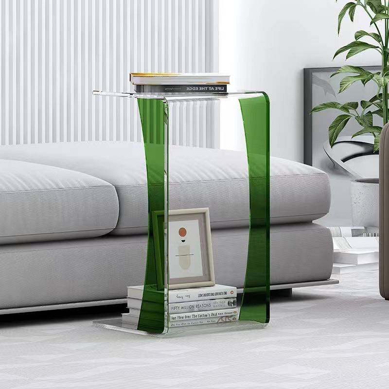 轻奢亚克力边几沙发小边桌客厅茶几简约飘窗桌床头桌拼色角几酒店