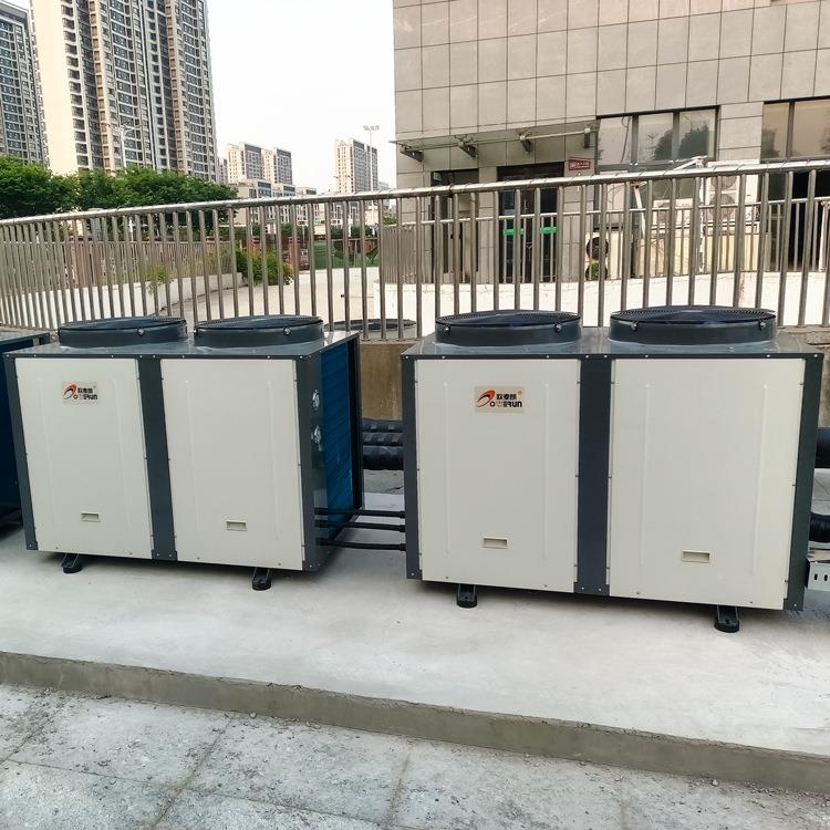 学泳池用空气能太阳能热水系统大HTM型热场校所安装节能环水保