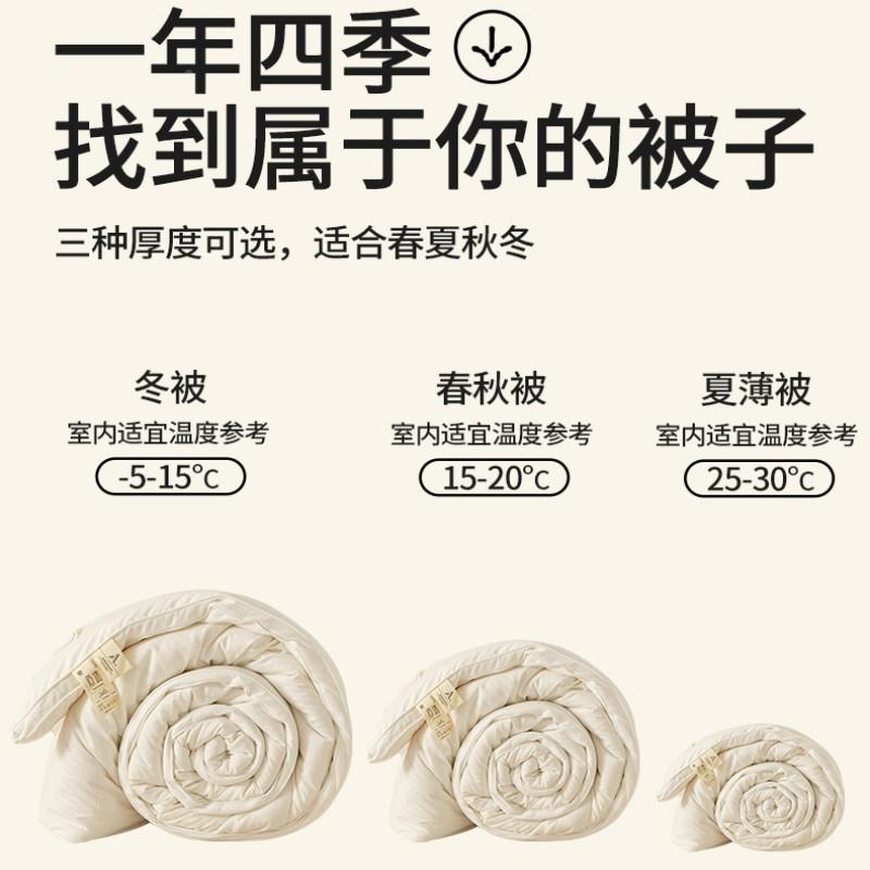 类母婴级51%大纤维被ZJZ子棉加厚冬被春原秋豆被夏A凉被宿舍被芯1
