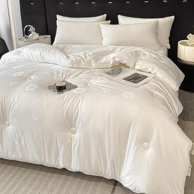 A10暖0支纯棉提花大豆纤维被子全46532类棉冬季加厚保酒店被褥四