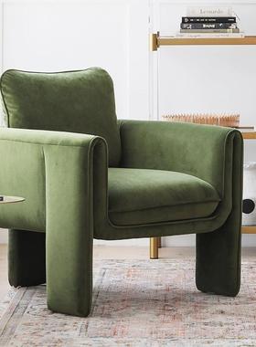设懒计师卧款单人酋长椅意式轻奢客厅61445单椅现简约室人沙休闲