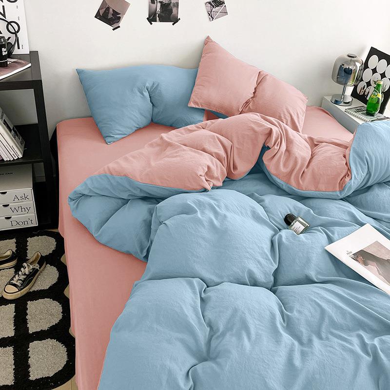 A类超三糯婴儿棉加厚床单被罩棉四件可裸睡宿舍床上件套床ULD软套