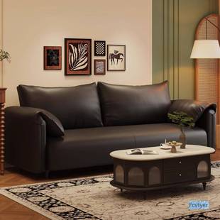 沙发客厅202新款 小户型5双人防猫抓休XCN息区出房租耳朵布沙艺发