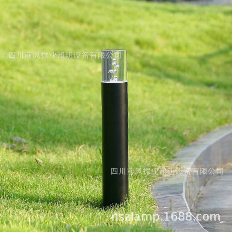 led户外草坪灯水晶气泡圆柱形花园灯庭院ZY-CPD-5003