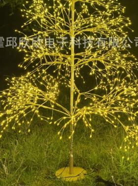 新款E发光装饰铜线仿真树灯节装日饰庭院花EON园氛L围景观D灯