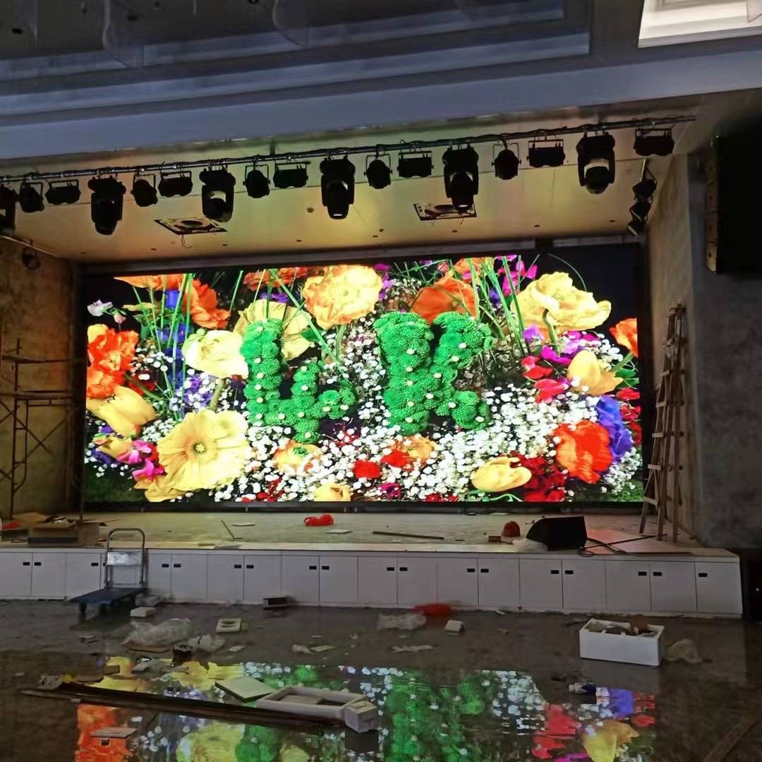 室内全彩拼接LED显示屏p2p2.5小间距舞台展厅大屏幕高清会议屏