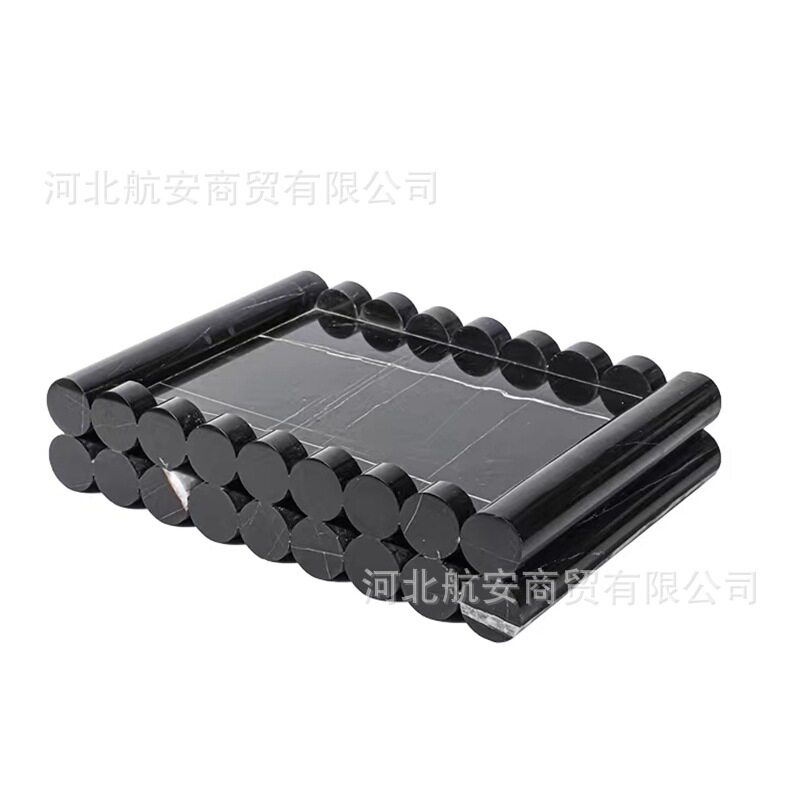 现代简约大理石桌面收纳托盘