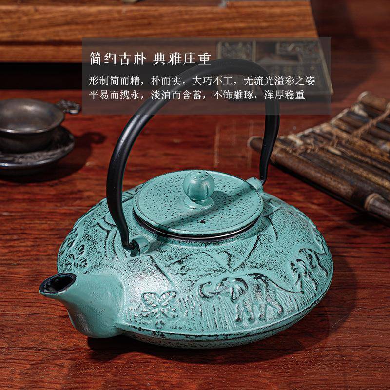 厂茶家直供无品牌/创意大炉象壶铸铁茶壶泡茶烧水含滤网电陶茶炉