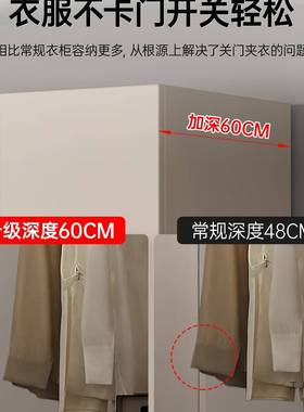 定制衣家实用卧室现代简约小户型木玻璃67341柜柜子储物轻奢出大